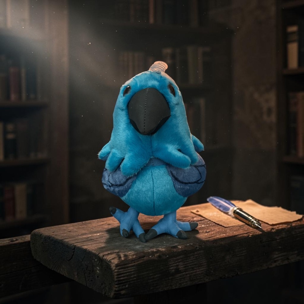 Universal Studios Harry Potter Ravenclaw Mascot Plush Blue Stuffed Animal Bird